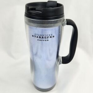 ☕️Starbucks 2008 Blue Closed Handle 16oz Travel Tumbler